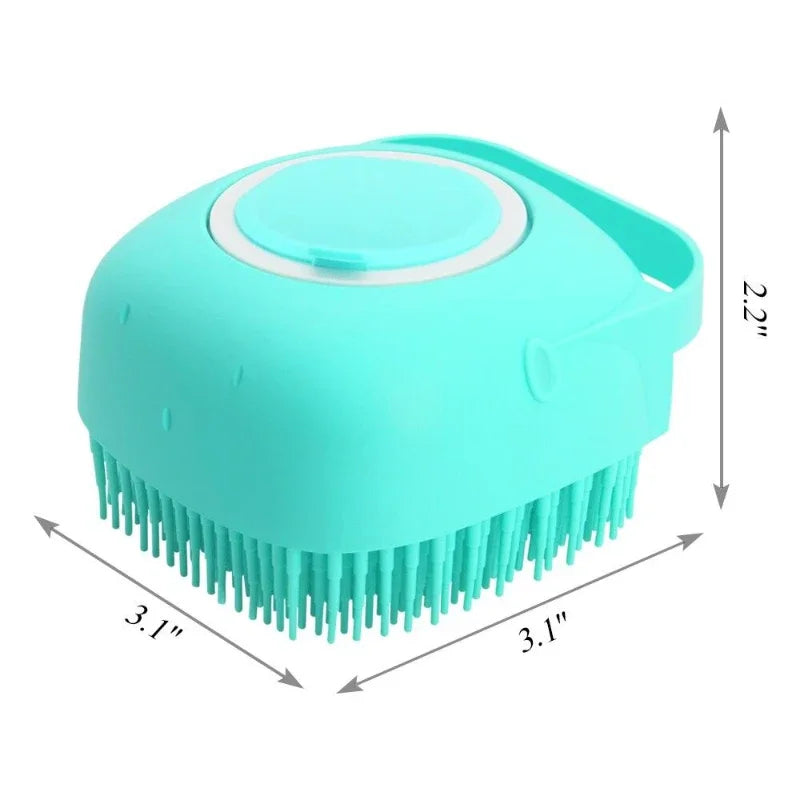 Escova de xampu para cães de estimação