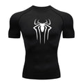 Nova camisa de compressão masculina fitness academia