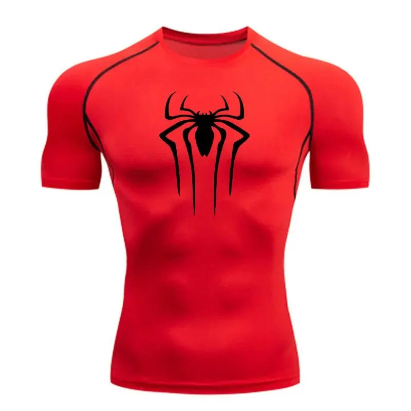 Nova camisa de compressão masculina fitness academia